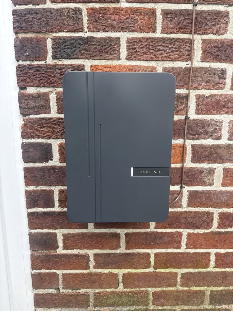 Andersen 7kW home EV charger installed in Poulton-le-Fylde, Lancashire