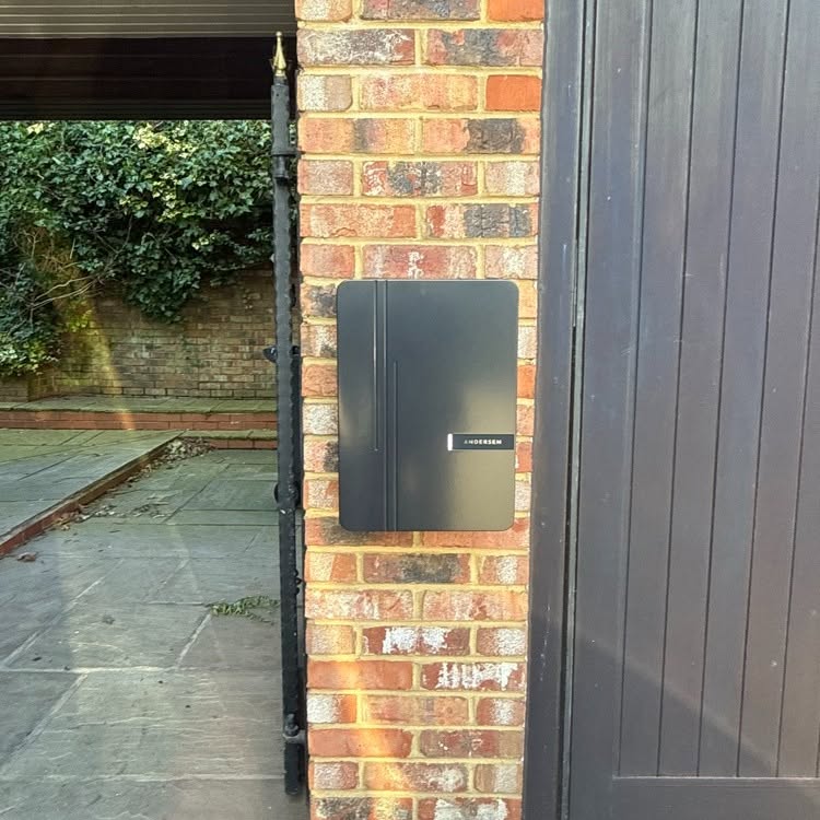 Andersen 7kW home EV charger installed in Bamber Bridge, Lancashire