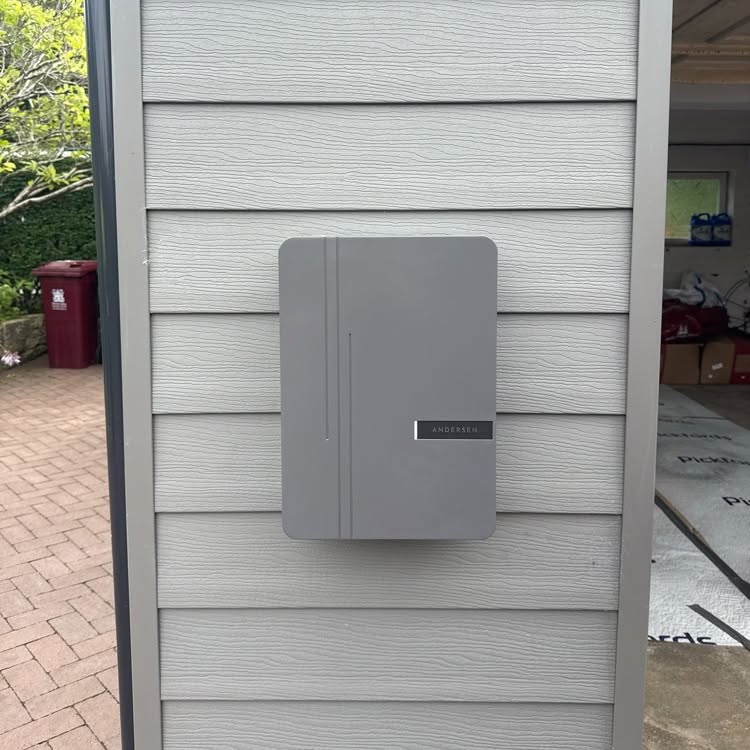 Andersen 7kW home EV charger installed in Rawtenstall, Lancashire