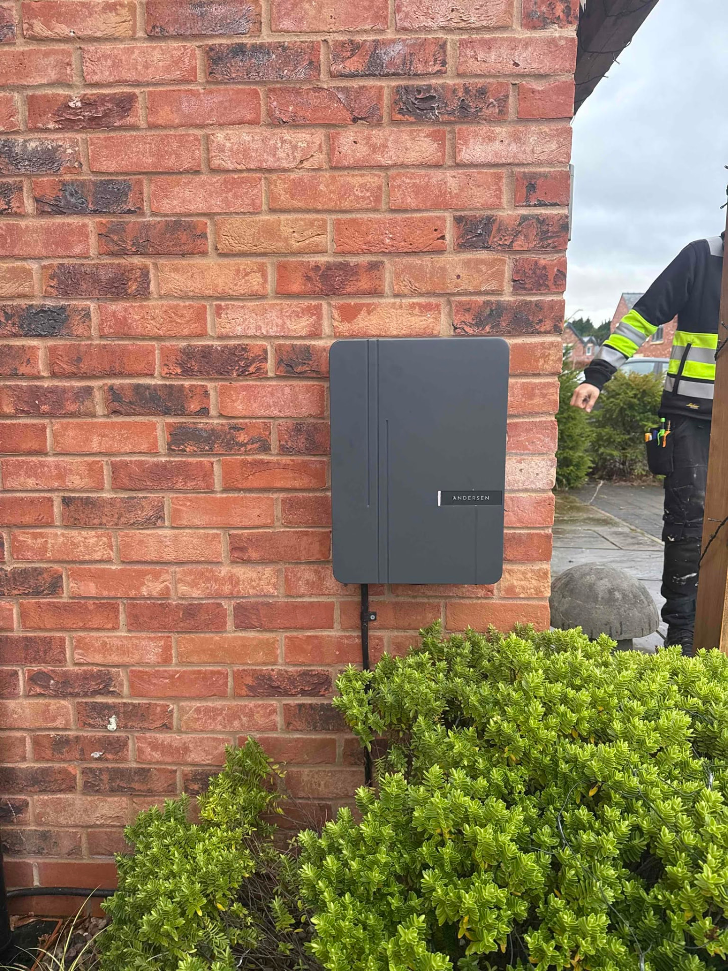 Andersen 7kW home EV charger installed in Leyland, Lancashire