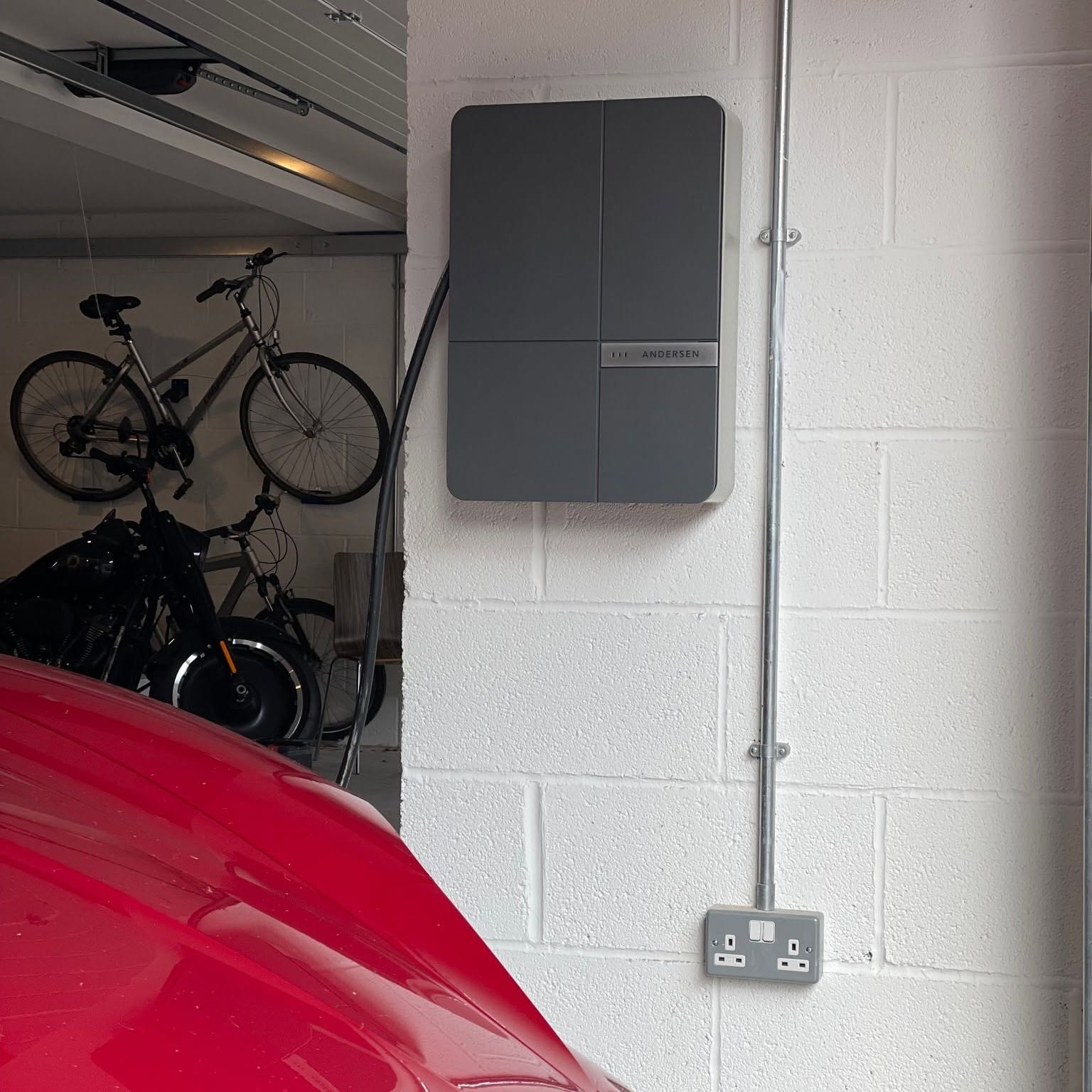 Andersen 7kW home EV charger installed in Chorley, Lancashire